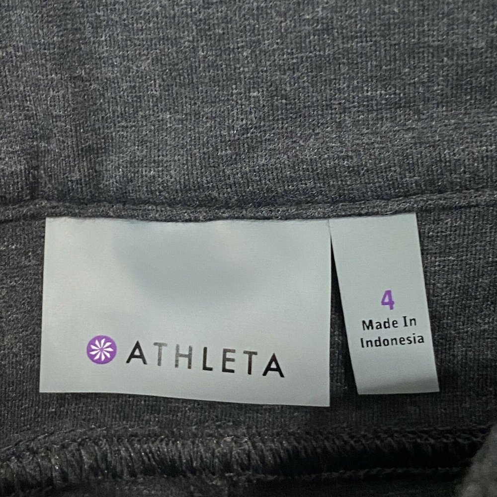 Athleta Women’s Ponte Knit Gray Pants Sz 4 NWT Stretch Comfort NEW!